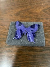 Lia Sophia Vtg Purple Butterfly Pin Brooch Purple Rare Spring Nice  - £11.23 GBP
