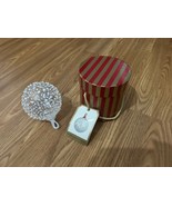 Hand blown glass Christmas snowball ornament with original box - €59,23 EUR