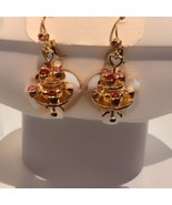 Betsey Johnson Baby Cakes Tiered Tray Cupcakes Macaroons Dangle Earrings - $54.63 CAD