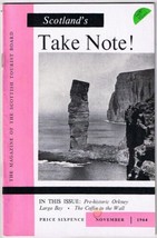 Scotland Take Note Magazine Tourist Board November 1964 32 Pages - £2.73 GBP