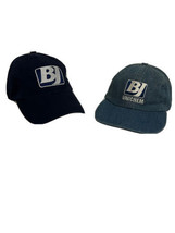 Lot of 2 Blue BJ Oil Company Trucker Golf Hats Caps Denim Cotton Adjusta... - $14.84