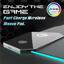 Water-repellent Cloth TYPC Interface Luminous Electric Actually Gaming Mouse Mat - £38.75 GBP