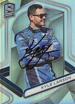 Autographed Kyle Larson 2020 Panini Chronicles Spectra Racing Rare Silver Prizm - £70.49 GBP