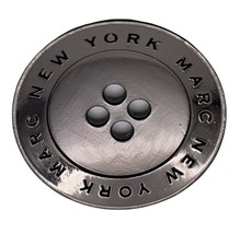 Marc New York Silver tone Metal Main Coat Replacement Button .90&quot; Andrew... - $8.95