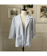 Vintage 80s Pastel Blue Miami Vice Open Front Blazer L XL - €19,79 EUR Vintage 80s Pastel Blue Miami Vice Open Front Blazer L XL - €19,79 EUR