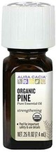 NEW Aura Cacia Organic Pine Essential Oil 0.25 Fluid Ounce - £9.29 GBP