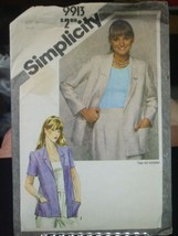 Simplicity 9913 Misses Jiffy Unlined Jacket Pattern - Size 16 Bust 38 Wa... - $10.06