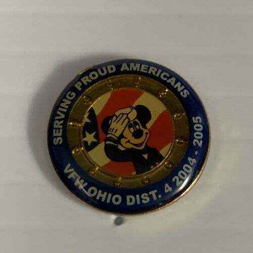 NEW VFW Mickey Mouse Ohio District 2004-2005 Pin KG JD Veterans of Forei... - $9.90