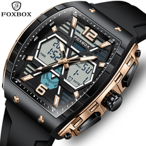 LIGE Luxury LCD Display Men Wristwatches Luminous Sport Man Watch  - £32.53 GBP