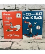 Dr. Suess Book Lot Green Eggs Ham Cat In Hat Comes Back Lot of 2 - £7.86 GBP