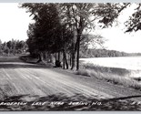 RPPC Road Along Anderson Lake Suring Wisconisn WI 1950 Cook Photo Postca... - $10.84