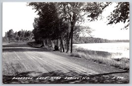 RPPC Road Along Anderson Lake Suring Wisconisn WI 1950 Cook Photo Postcard C16 - £8.52 GBP