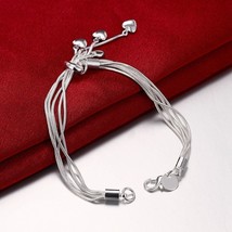 Jewellery Silver Plated Latest Crystal Combo of Bracelet Bangle Fashion - £18.76 GBP