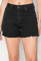 RISEN Full Size High Waist Raw Hem Denim Shorts - $58.99