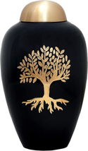 HLC Lovely Tree of Life Cremation Urn Brass - $98.66