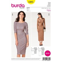 Burda Sewing Pattern 6485 Dress Misses Size 6-16 - $8.89