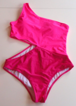 Barbie Hot Pink One Strap Of The Shoulder Cut Out Sexy Swimsuit Costume Large - £19.00 GBP