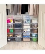 New 20-Pack Clear 5 Quart Storage Bins Containers With Lids Made in USA - €21,08 EUR