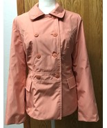 Vintage Calvin Klein Ladies Double Breasted Pea Coat Peach/Coral? Medium - $560.30 MXN