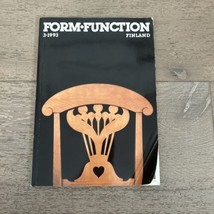 Form Function Finland 3 1993 Finnish Society Of Craft - $15.00