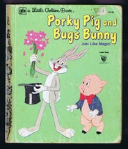 ORIGINAL Vintage 1980 Porky Pig + Bugs Bunny 8th Print Golden Book   - $14.84