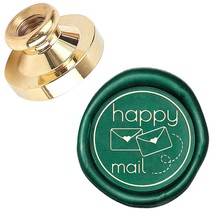 Happy Mail Wax Seal Stamp Head Replacement 25Mm Vintage Sealing Wax Stamp Heads  - £10.21 GBP