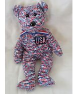 Ty Beanie Baby USA Bear NO TAG - $6.92