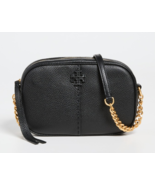 Tory Burch McGraw Leather Camera Bag Crossbody ~NWT~ Black - $218.30