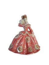 Vintage Ceramic Victorian Lady Figurine Hand Made by Juanita Gilbert in 1950s - £29.81 GBP