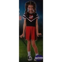 NEW Gothic Cheerleader Girls Halloween Costume Dress Small 4-6 Fear U Black Red - £12.11 GBP