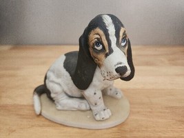 *VINTAGE 1983 HOMCO &quot;MASTERPIECE PORCELAIN&quot; BASSETT HOUND FIGURINE - £14.64 GBP