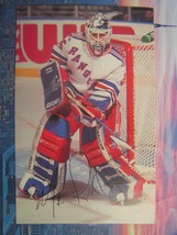 NHL NY Rangers Mike Richter 3 1/2&quot; X 5 1/5&quot; Postcard MSG Address Stamped... - £5.41 GBP
