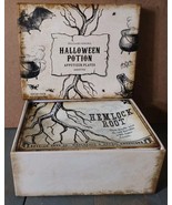 Halloween Potion Appetizer Porcelain Plates WIlliams Sonoma 4pc 2012 7x5.5 - €65,88 EUR