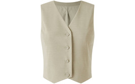 OGL Bamboo Blend V Neck Button Up Vest Size Small - £19.29 GBP