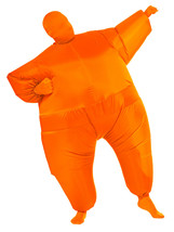 Rubie&#39;s Inflatable Full Body Suit Costume, Orange, One Size - £104.67 GBP