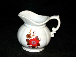 McCoy Small Pitcher, Old Vintage Art Stoneware, Wild Rose Design,  #7528 4 c. - £22.15 GBP