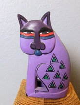 Vintage Kitty Cat Hand Painted Great Colors 4.75&quot; - £11.65 GBP