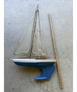 Vintage  Yacht  Pond Boat Sailboat - $237.61 CAD