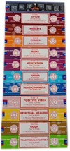 Satya Nag Champa Mixed Incense Sticks 15 Gram X 12 pack = 180gm  - £14.62 GBP
