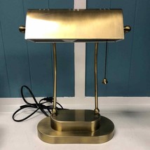 Normande Lighting HS1-694-US Brass Gold Banker&#39;s Desk Lamp 15” x 11” - $83.31