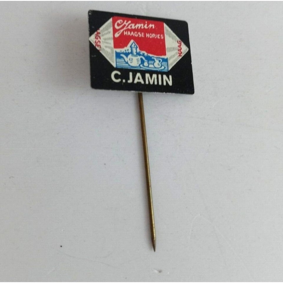 Vintage C. Jamin Haagse Hopjes German Stick Lapel Pin - $8.42