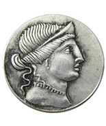 Ancient Roman Commemorative Silver Plated Denarius Coin Octavian Augustus - £7.47 GBP