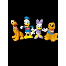 Disney Donald and Daisy Duck With Pluto and Puppy Figures - £7.82 GBP