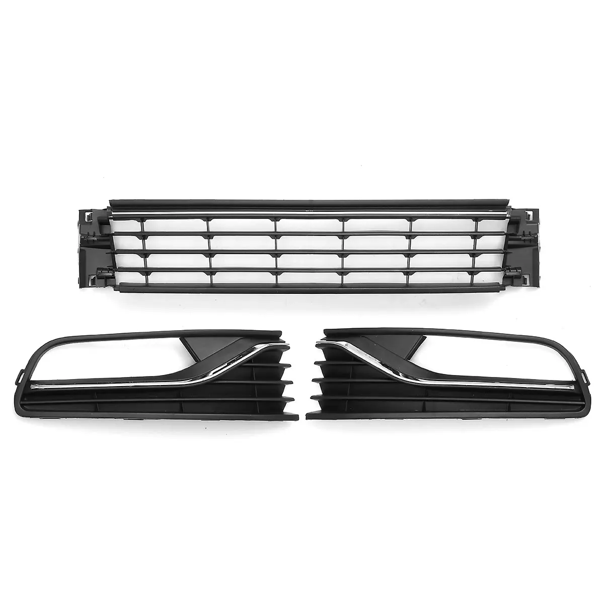 New Front Bumper Lower Grill Right + Centre+Left Grill Set For VW  6r 2014-2017  - £247.15 GBP