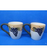 Home Interiors Sonoma Villa Set Of 2 Hand Painted Fruit Themed Coffee Mu... - $10.00