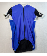 ASSOS Cycling Top Womens Size XL Multicolor Mesh Short Sleeve Pockets Zi... - £13.35 GBP