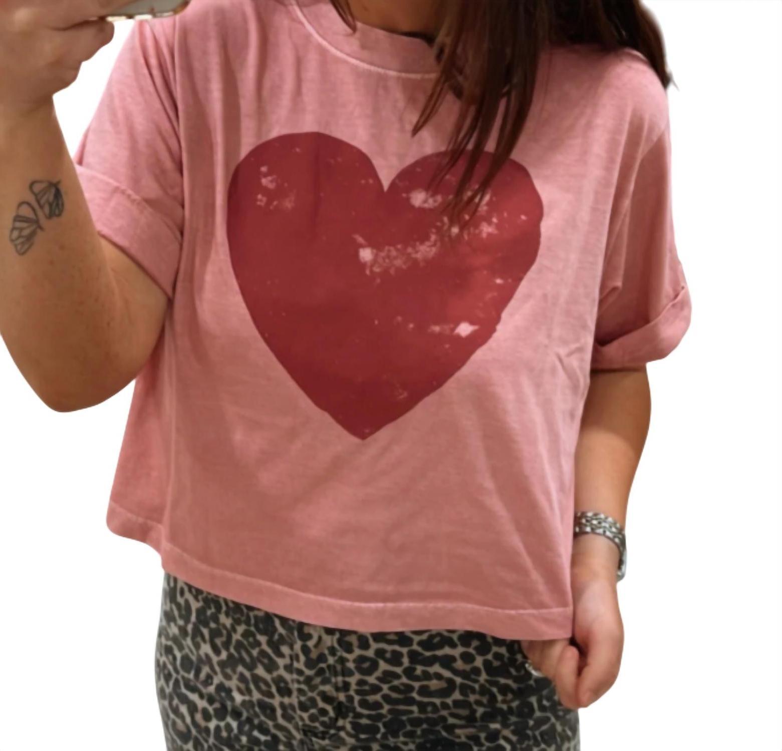 Girl Dangerous Vintage Cropped Heart Tee Size L - $40.59