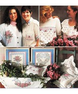 Vtg Colorpoint Stitch Paintstitching Forever Roses Iron On Transfer Patt... - $13.99