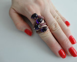SAZINGG Womens Ring Cabochon 925 Silver Couture Elegant Collectable Ruby - $543.50