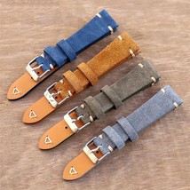 Leather Watch Strap for Omega x Swatch Speedmaster Moonswatch Watch Band 20 22mm - £15.72 GBP